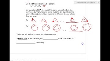 Lesson 2-1 Logical Reasoning - Inductive Reasoning