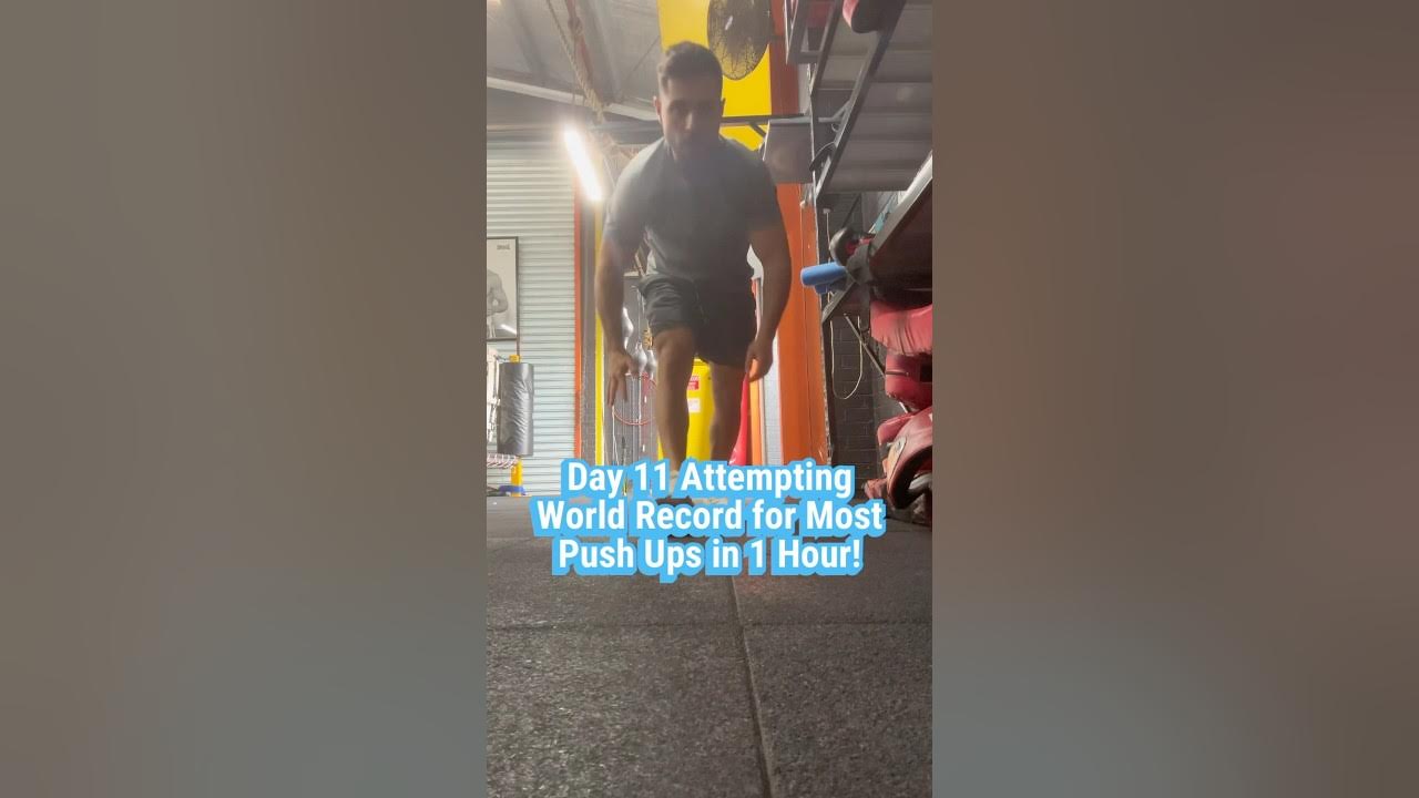 Day 11 Most Push Ups in 1 Hour! shorts fitnessgoals trainharder 
