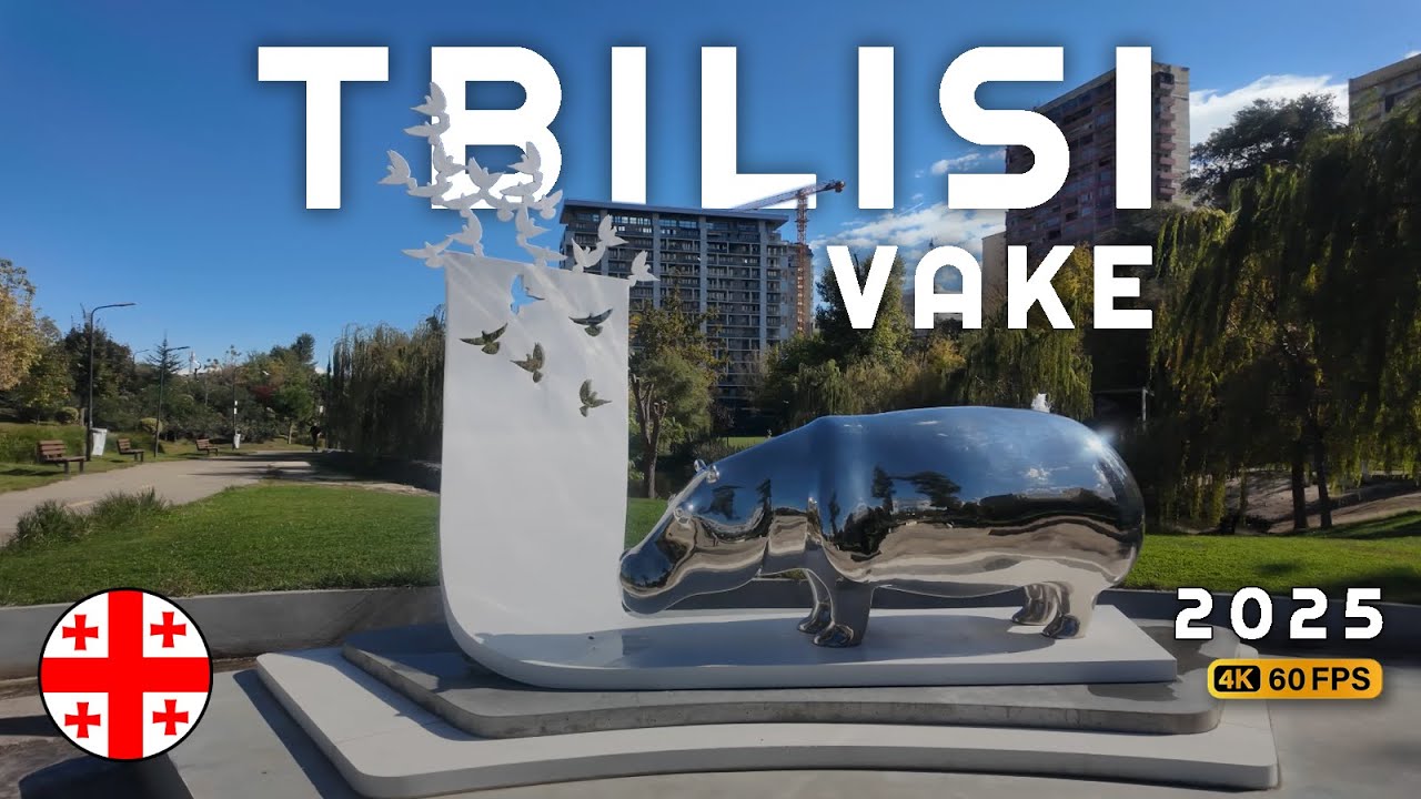 Autumn Walk in Vake, Tbilisi 🇬🇪 | Walking Tour Georgia 2025 (4K 60fps)