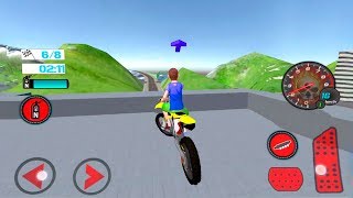 Kids MotorBike Roof Top Stunts Android Gameplay screenshot 5