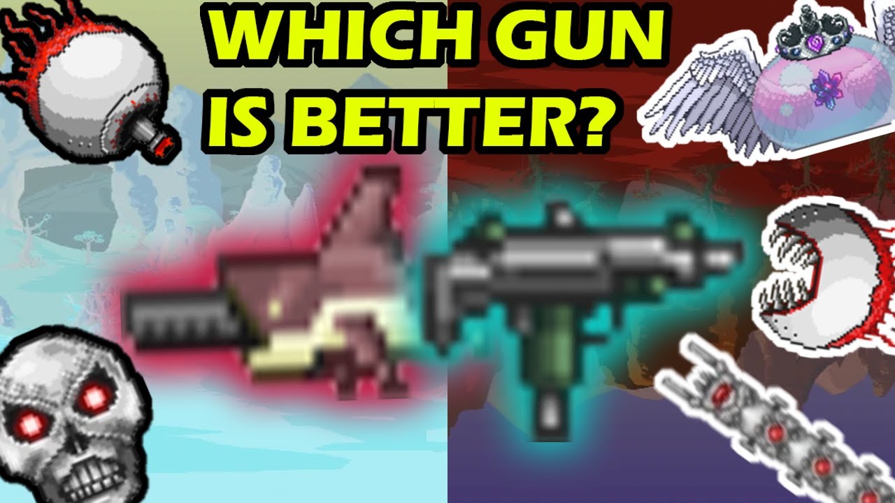 Terraria 1.4 Megashark vs Uzi Best Early Hardmode Gun? YouTube