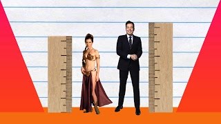How Much Taller? - Carrie Fisher vs Jimmy Fallon!