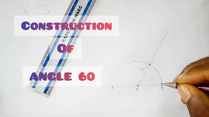 HOW TO CONSTRUCT ANGLE 60 DEGREE in | Technical drawing | Basic Technology