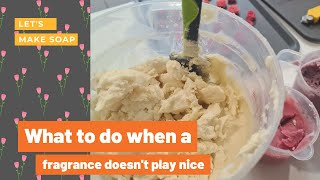 What to do when your fragrance oil accelerates to soap in a bucket!