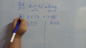 Class 7 Maths Ch 1 Integers Ex 1.1 Ques 8