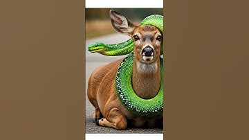 You Won’t Believe How This Giant Python Attacked a deer #deer #snake #python #pythonfight