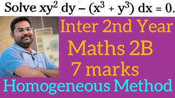 Intet 2nd Year Maths 2B||problem on homogeneous equation in telugu@maths naresh eclass