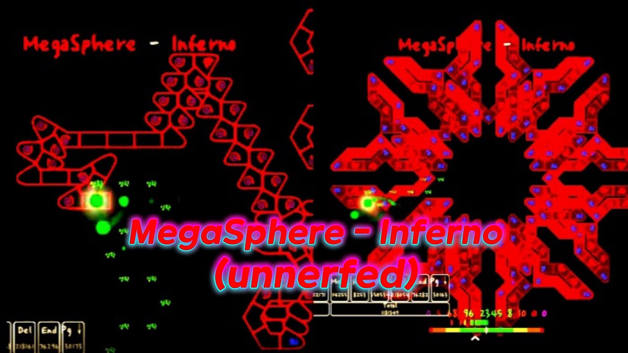 [얼불춤] 너프에 이여서 언너프까지 보통판정 클리어. MegaSphere - Inferno (unnerfed) clear ...