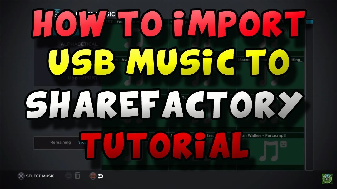 How To Add More Music To Share Factory On PS4 - YouTube