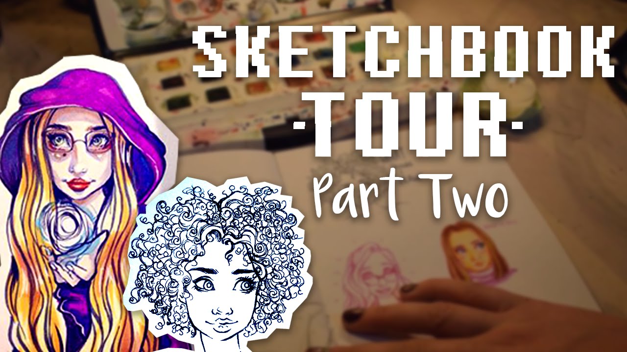 SKETCHBOOK TOUR Part 2 | July 2016 | Jenna Drawing - YouTube