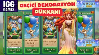 GEÇİCİ DEKORASYON DÜKKANI - BALON AVCISI - BOL BOL HEDİYE - LORDS MOBİLE #lordsmobile