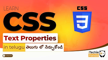 CSS Text Properties in Telugu || Applying Text Properties || Coding School