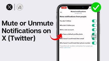 How to Mute or Unmute Notifications on X (Twitter) 2024
