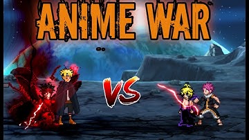 Adult Boruto & Asta Union Mode V2 VS  Meliodas Full Assault V3 & Natsu(all form) in Jump Force Mugen