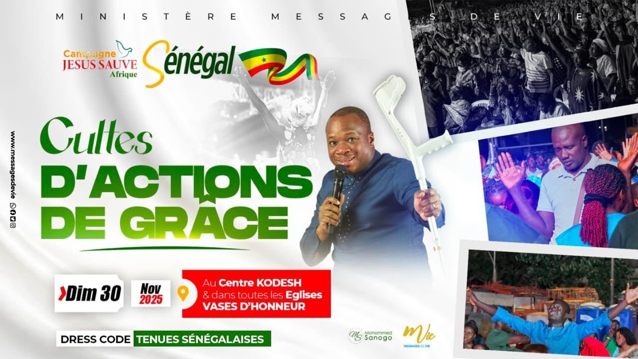 MERCI SEIGNEUR | PASTEUR PACÔME GUÉÏ | CULTE D'ACTION DE GRÂCE | 3E CULTE DU WEEKEND | 30 NOV 2025