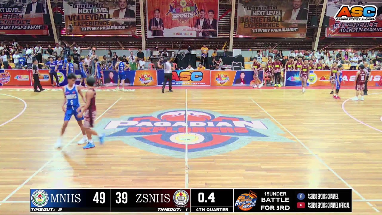 MANGA NHS vs ZSNHS | BASKETBALL - BATTLE FOR 3RD (15 UNDER) | JANUARY 12, 2026.