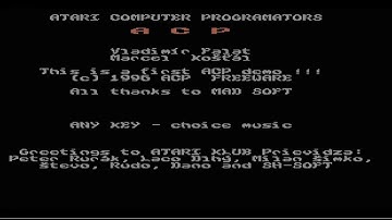 ATARI 8BIT XL XE First Explosion   Part I & ANOTHER DEMO Vladimir Falat, Mad Soft  400 800 600 1200