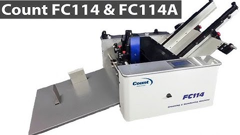 FC114 & FC114A Digital Creasing, Numbering, & Scoring Machine Overview