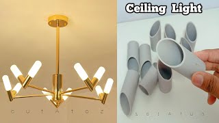 How To Make Hanging Lights | Antique Ceiling Lamp | Diy Decorating Light ideas Home Decoration ideas