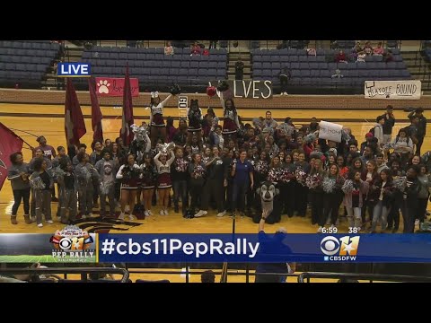 CBS 11 Pep Rally Comes To A Close At Mansfield Timberview High School
