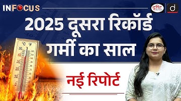 2025 on Track to Become Second Hottest Year | EU Climate Warning Explained | InFocus |  Drishti IAS