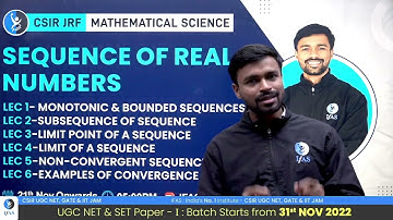 SEQUENCE OF REAL NUMBERS | SHIKHAR 1.O | FROM 21 NOV 2022 AT 5 PM