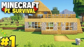 Minecraft Survival series episode 1 pocket edition gameplay 