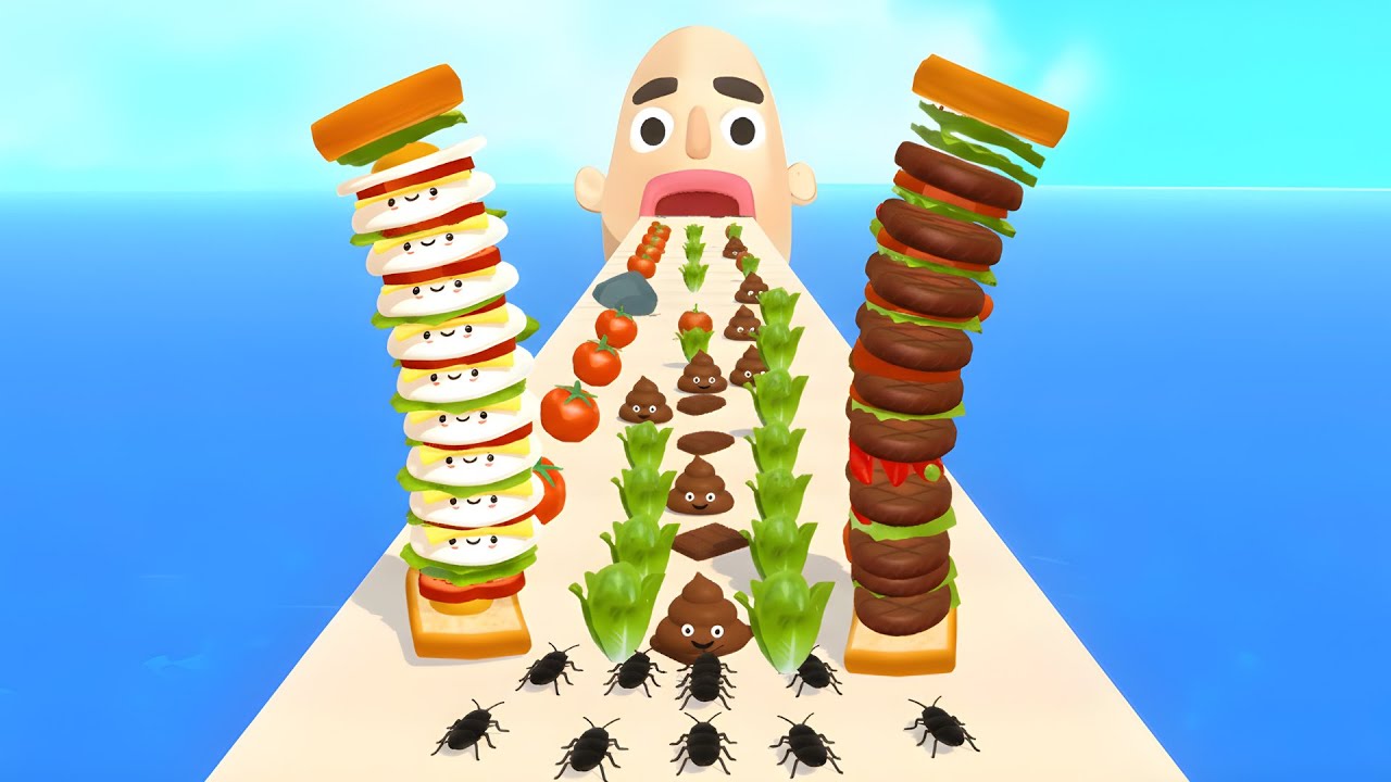 Sandwich Runner – Fastest All Levels Run! | Full Mobile Walkthrough | iOS/Android Update | PART 82