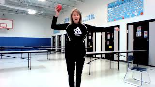 T  L  Step Throw Tickle (overhand throw)