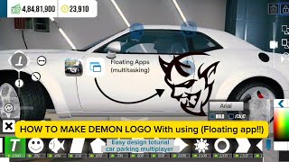 كيفية صنع شعار شيطاني باستخدام (تطبيق عائم!!) لعبة وقوف السيارات متعددة اللاعبين screenshot 5