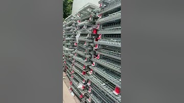 Folding Wire Mesh Pallet Cage with Painted Legs