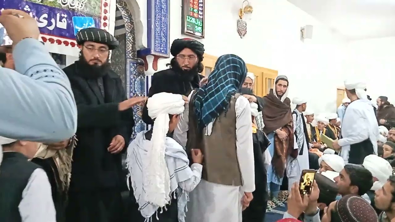  ففتی محمد ندیم صاحب قرآن کریم جلسہ سربندی ماشاءاللہ بہت خوبصورت منظر 