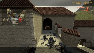 Counter Strike Source 15 VS 15 Bot Fight de_piranesi