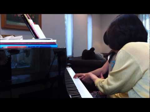 ピアノレッスン風景.2012.05.ハルカちゃん