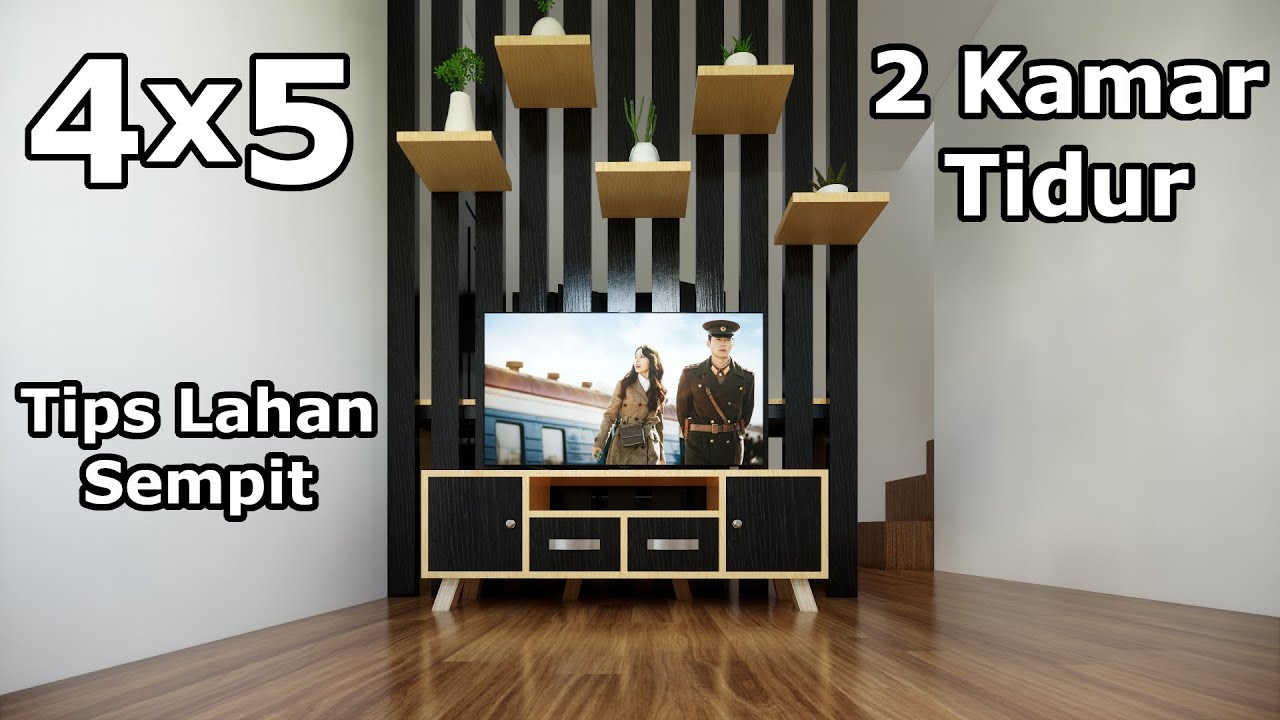 Desain Rumah 4x5 Meter 2 Kamar Tidur YouTube