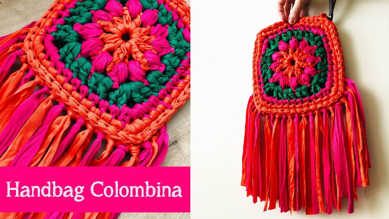 crochet side bolsa