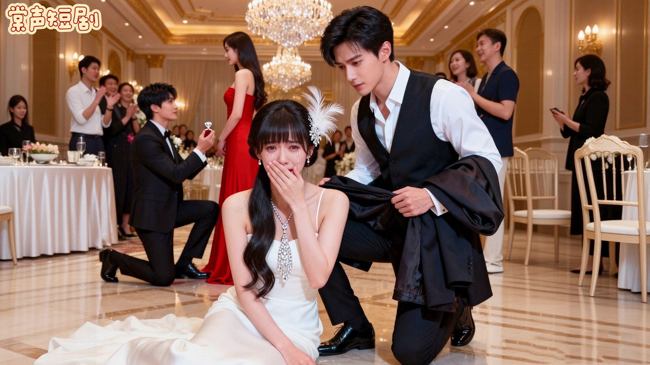 婚禮上未婚夫出軌，卻嘲笑她沒人要，她賭氣改嫁人人瞧不起的酒保，殊不知他是京城頂級權貴，婚後把她寵上天，護她一生！#月影成雙 #drama #短劇 #愛情 #霸總 #甜寵 #灰姑娘 #瑪麗蘇 #好看