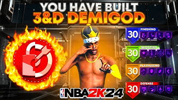 This 6’7 3&D THREAT BUILD in NBA 2K24 is GAMEBREAKING! BEST ISO DEMI-GOD 2K24 Build!