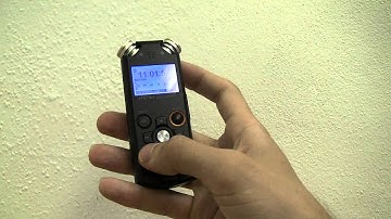 Eltrinex V12Pro - Basic Operations of voice recorder for visually impaired users