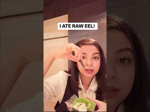 EATING RAW EEL IN JAPAN! 🙈 | #shorts