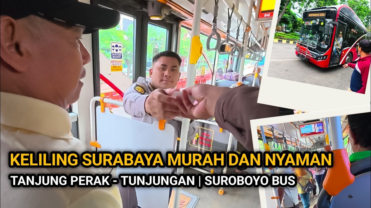 Riding Suroboyo Bus Surabaya 🇮🇩 | Indonesia Public Transport ASMR