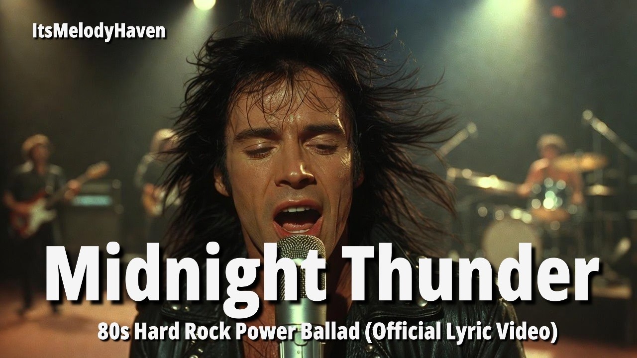 Midnight Thunder – 80s Hard Rock Power Ballad (Official Lyric Video)