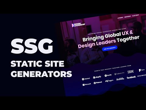 Vídeo: Què és el generador de llocs estàtics?
