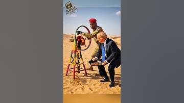 Ibrahim Traoré Prints Gold Coins for Trump in Desert 😂 Burkina Faso 🇧🇫 Political Stairs #funny #fun