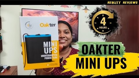 Oakter Mini Ups for Router & More | Uninterrupted Internet | 4 hours backup