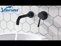 How to install wall mounted basin faucet? 2 hole wall-mount bathroom sink tap Installation Guide