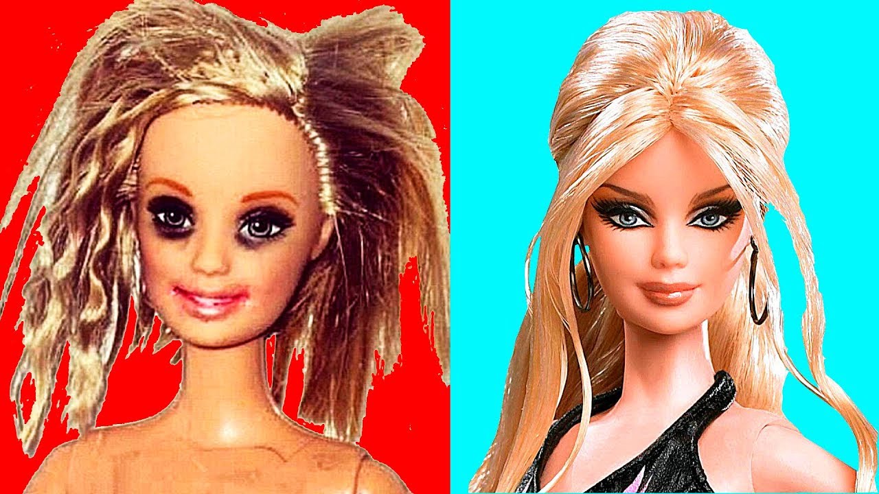 DIY Barbie Easy Hairstyles | Barbie Hair Tutorial | Creative Fun for Kids -  YouTube