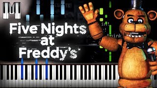 The Living Tombstone - Five Nights at Freddy's 1 Song Piano Tutorial (FREE notes + midi) with lyrics screenshot 2