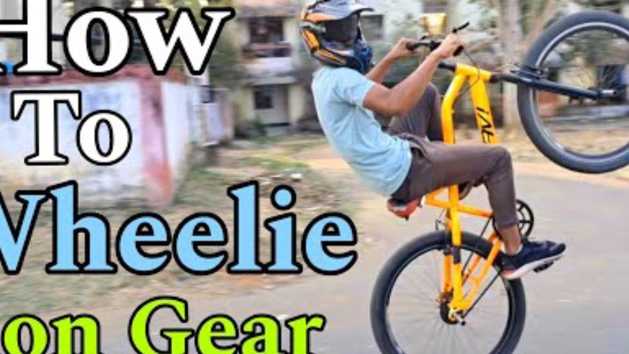 How to wheelie in non gear cycle first vlog