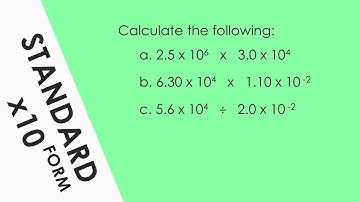 Calculations with Standard Form - Maths for A Level Physics
